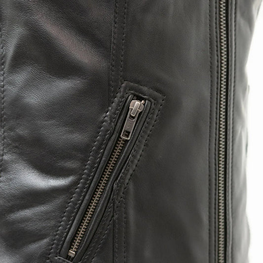 Sierra – Women’s Motorcycle Sheepskin Vest | Columbus Leather USA