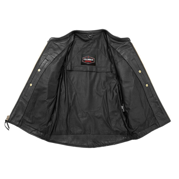 Apex Men's Motorcycle Leather Jacket | Columbus Leather USA