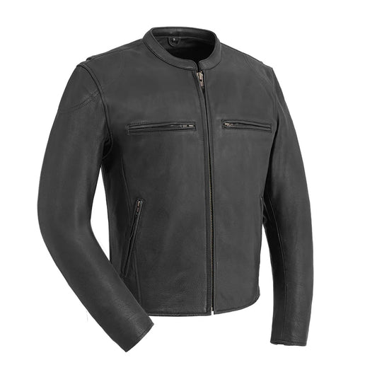 Apex Premium Men's Motorcycle Leather Jacket | Columbus Leather USA