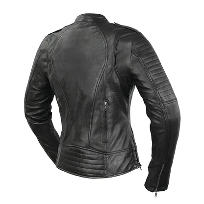 Biker Queen – Women’s Motorcycle Leather Jacket | Columbus Leather USA