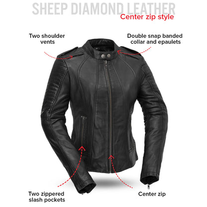 Biker Queen – Women’s Motorcycle Leather Jacket | Columbus Leather USA