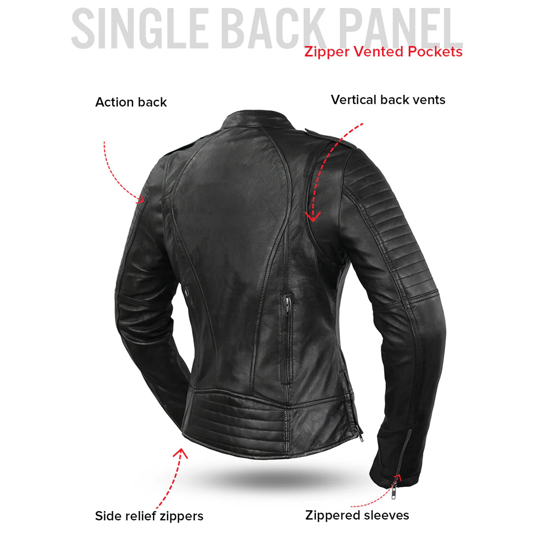 Biker Queen – Women’s Motorcycle Leather Jacket | Columbus Leather USA