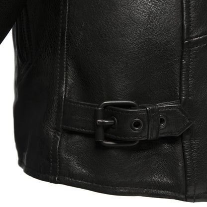 Black Venom Men’s Motorcycle Leather Jacket | Columbus Leather USA