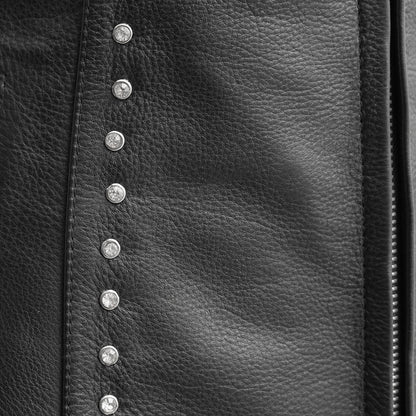 Diana - Women's Motorcycle Leather Vest | Columbus Leather USA