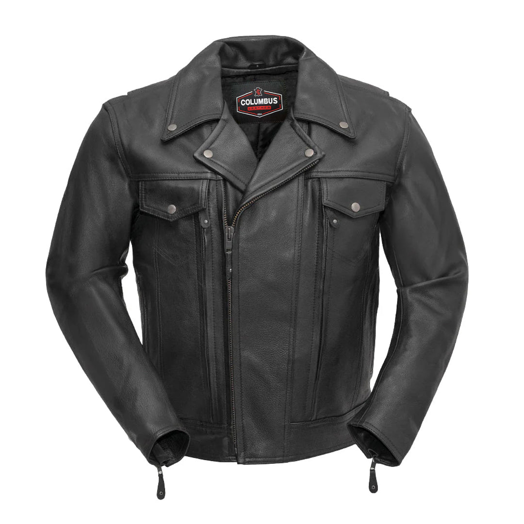Commander Men’s Motorcycle Leather Jacket | Columbus Leather