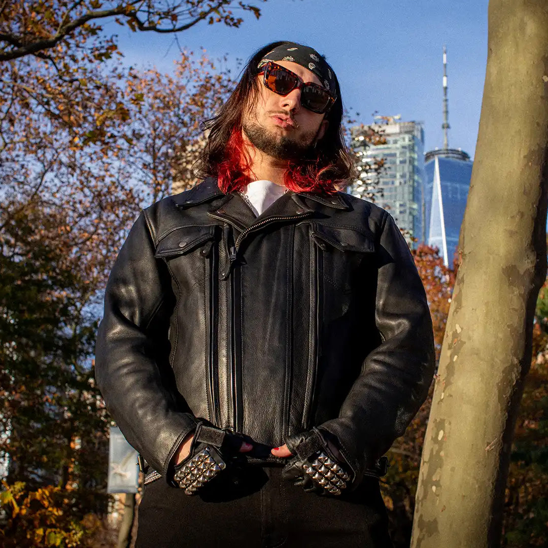 Commander Men’s Motorcycle Leather Jacket | Columbus Leather