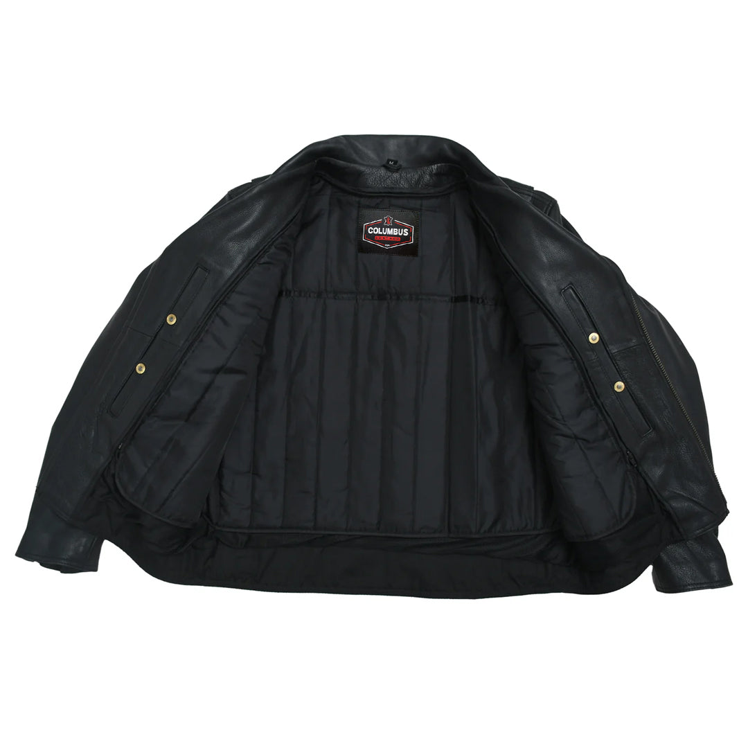 Commander Men’s Motorcycle Leather Jacket | Columbus Leather