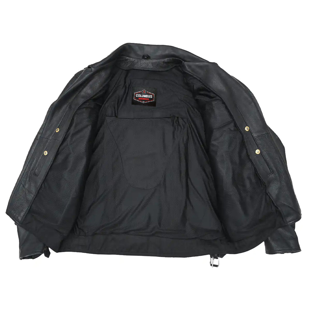 Commander Men’s Motorcycle Leather Jacket | Columbus Leather