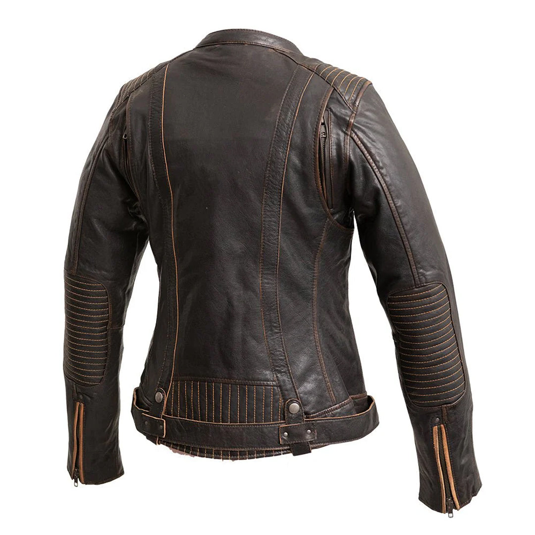Electra Vixen – Women’s Motorcycle Leather Jacket | Columbus Leather USA
