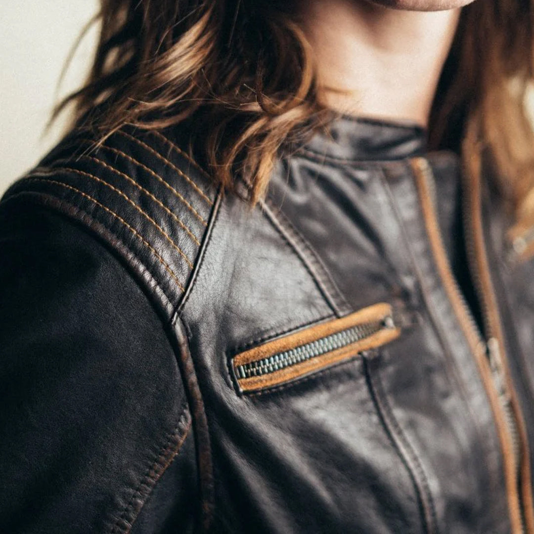 Electra Vixen – women's riding leather jacket | Columbus Leather USA