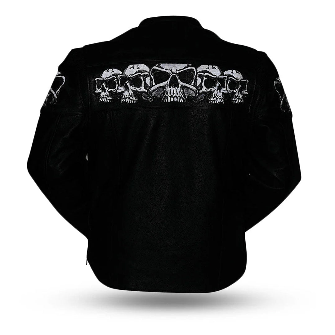 Ghost Rider Men’s Motorcycle Leather Jacket | Columbus Leather USA