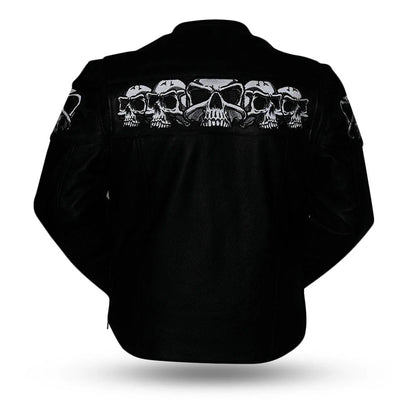 Ghost Rider Men’s Motorcycle Leather Jacket | Columbus Leather USA