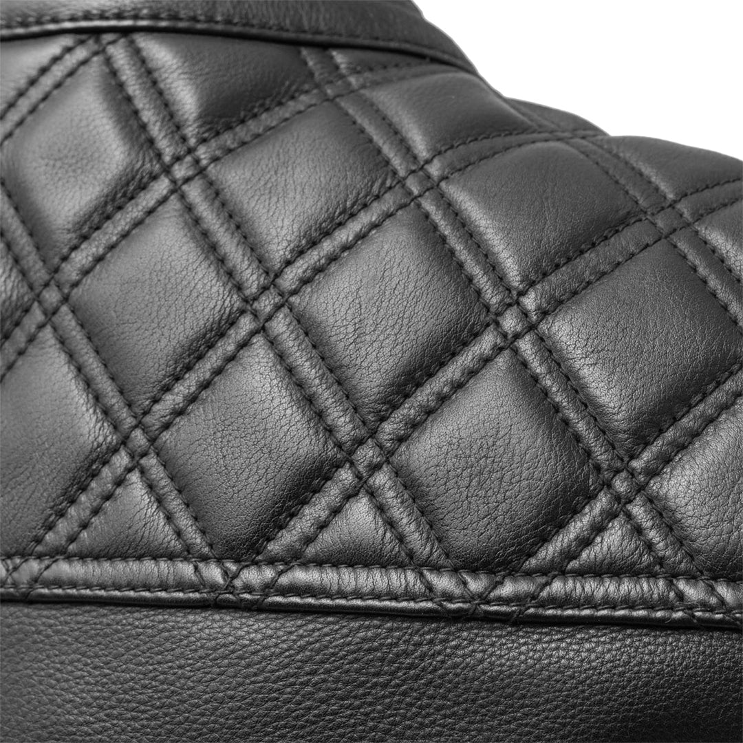 Hellbound Men’s Motorcycle Leather Vest | Columbus Leather USA