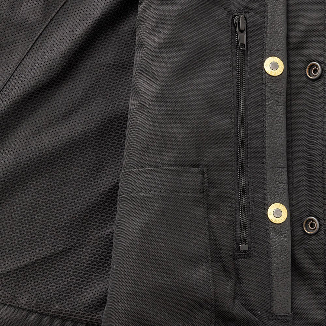 High Stakes Men's Western Motorcycle Leather Vest | Columbus Leather