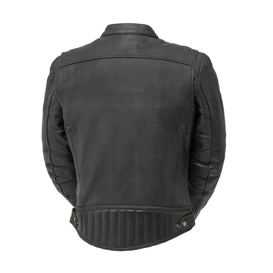 High Voltage Men’s Motorcycle Leather Jacket – Columbus Leather