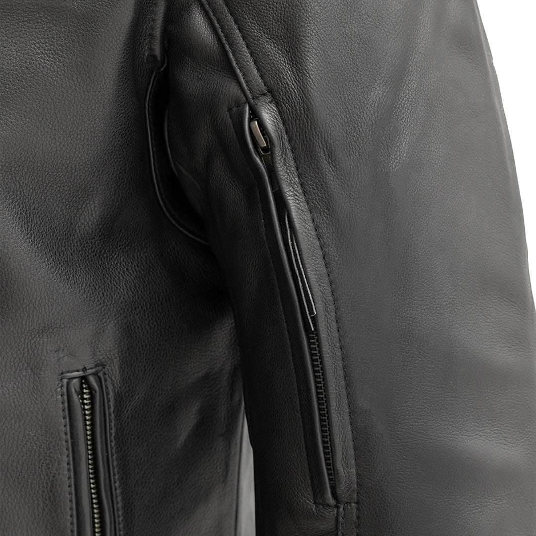 High Voltage Men’s Motorcycle Leather Jacket – Columbus Leather