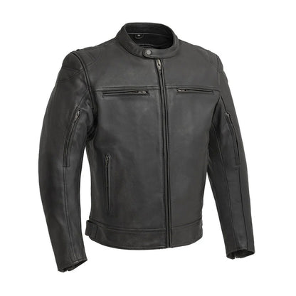 High Voltage Men’s Motorcycle Leather Jacket – Columbus Leather