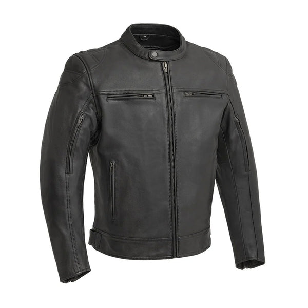 High Voltage Men’s Motorcycle Leather Jacket – Columbus Leather