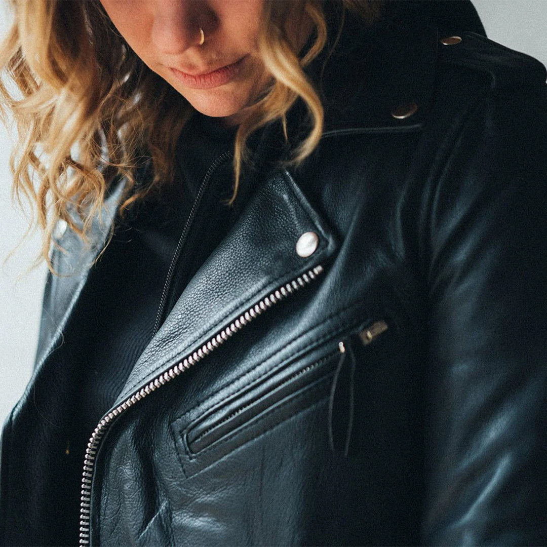 Lynx Women’s Motorcycle Leather Jacket | Columbus Leather USA