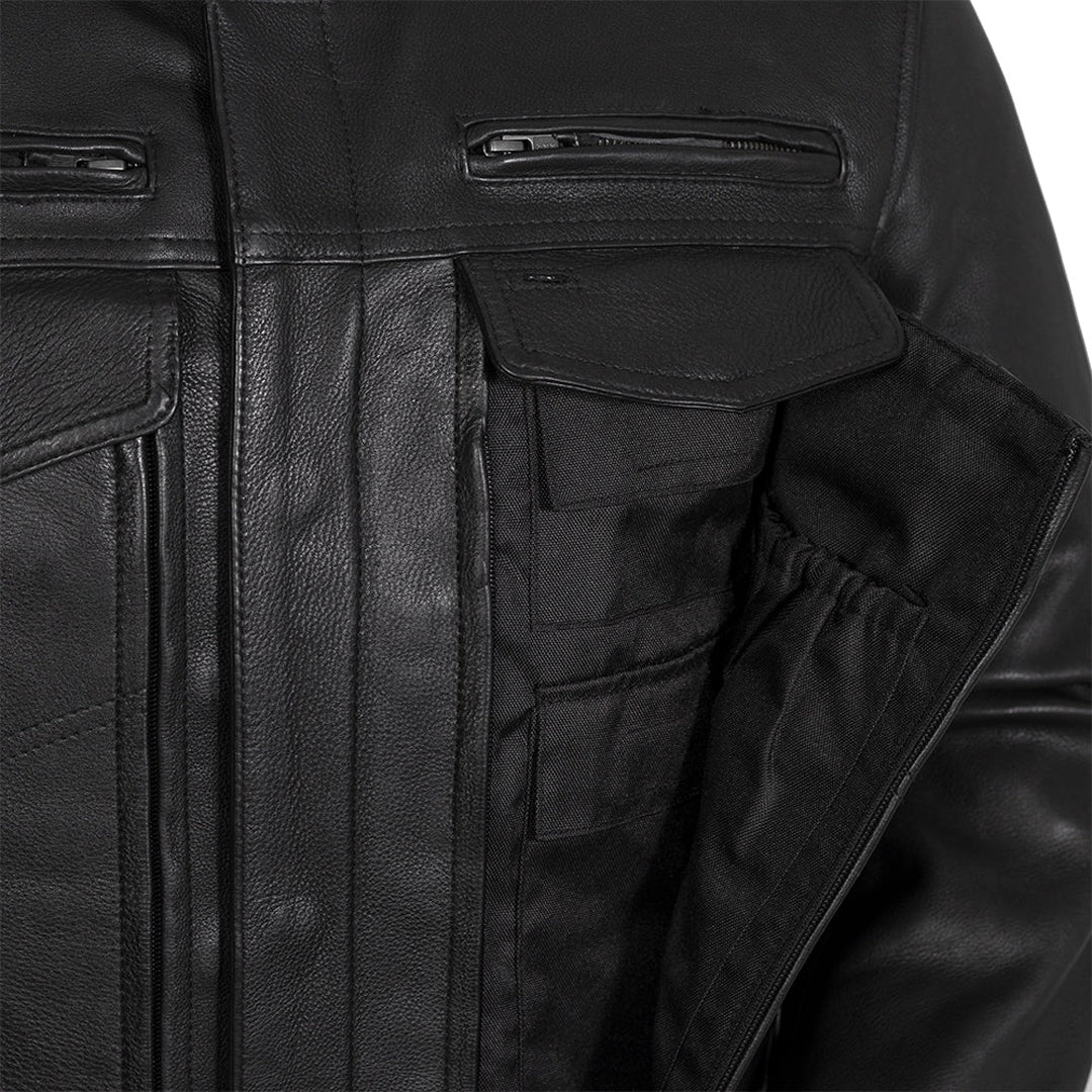 Storm Rider Men’s Motorcycle Leather Jacket | Columbus Leather USA