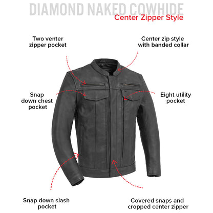 Storm Rider Men’s Motorcycle Leather Jacket | Columbus Leather USA