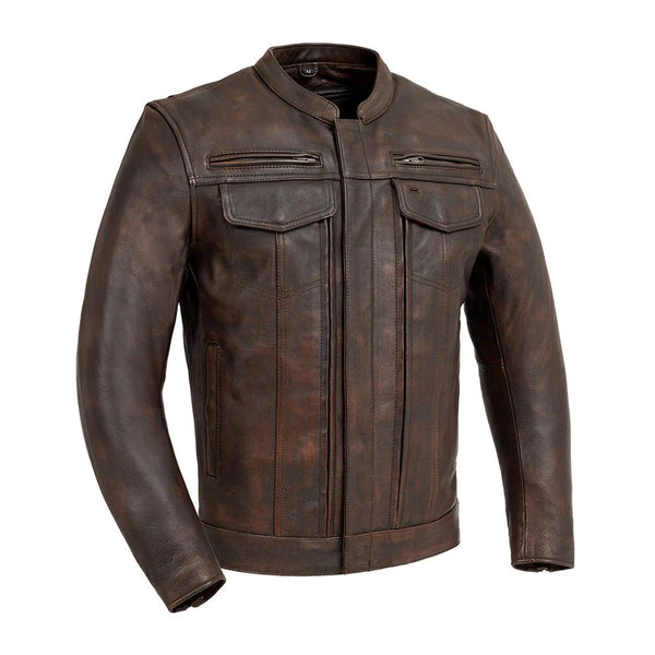 Storm Rider Men’s Motorcycle Leather Jacket | Columbus Leather USA