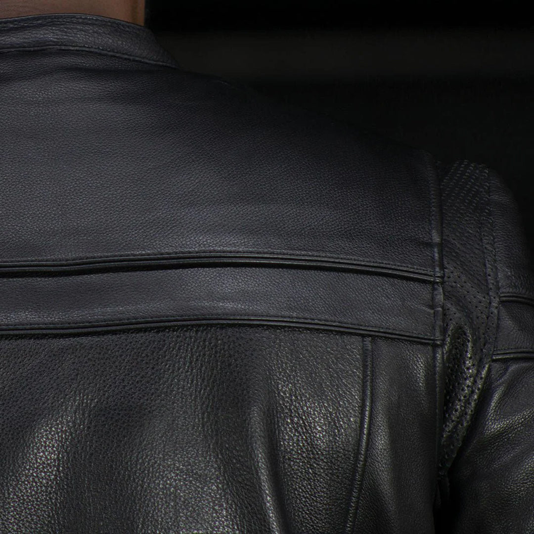 Rebel Spirit Men’s Motorcycle Leather Jacket | Columbus Leather USA