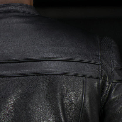 Rebel Spirit Men’s Motorcycle Leather Jacket | Columbus Leather USA
