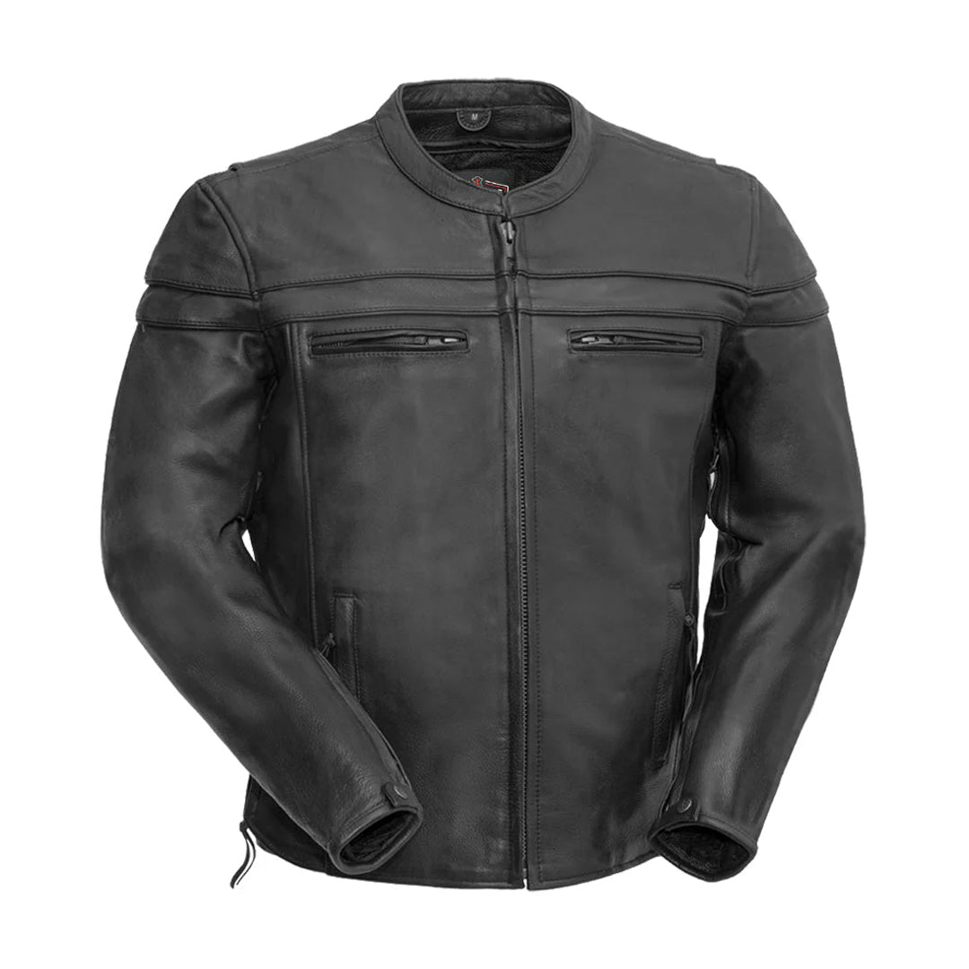 Rebel Spirit Men’s Motorcycle Leather Jacket | Columbus Leather USA
