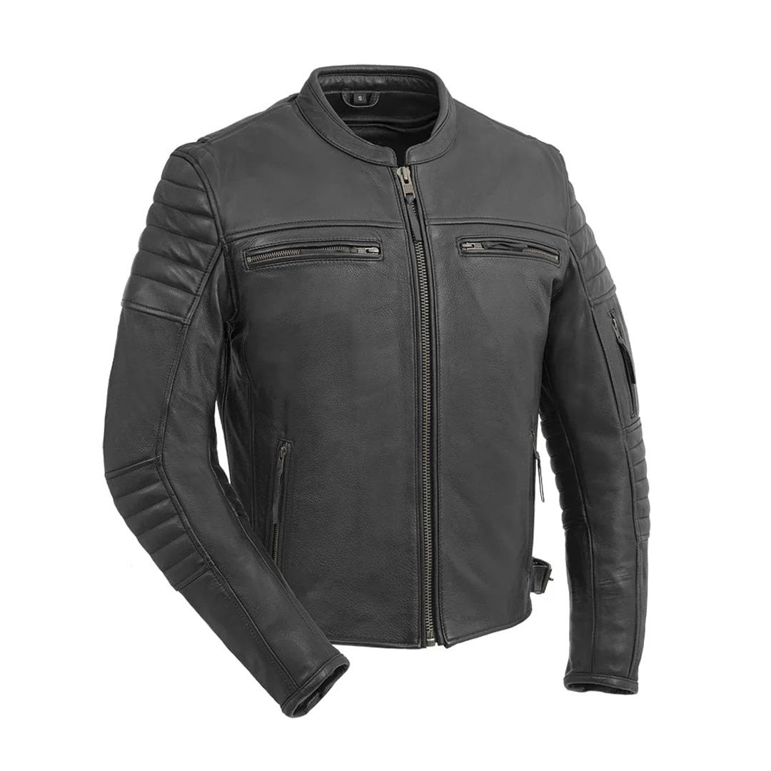 Roadster Men’s Motorcycle Leather Jacket | Columbus Leather USA