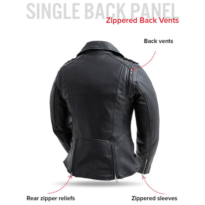 Rosefire – Women’s Motorcycle Leather Jacket | Columbus Leather USA