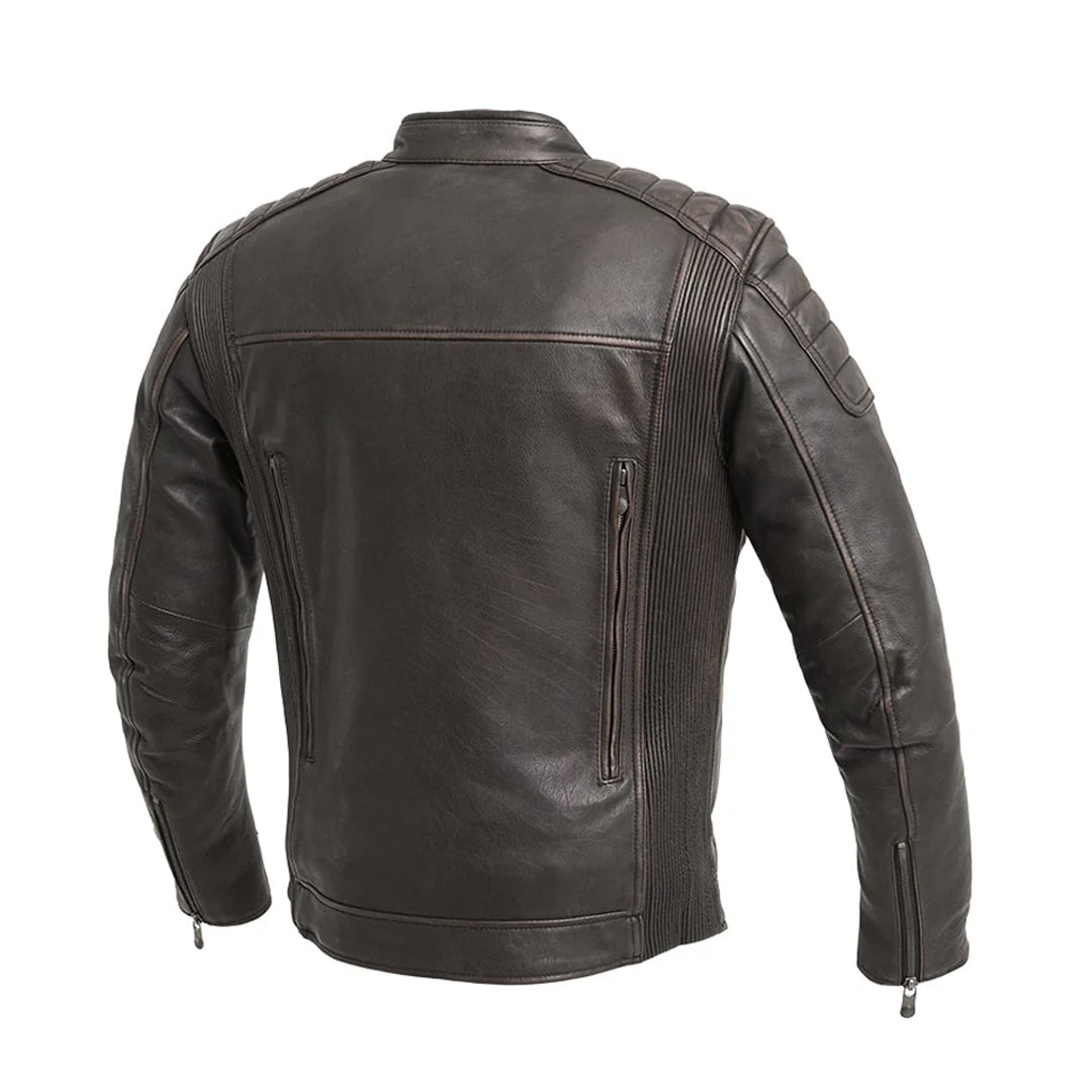 Sentinel Men’s Motorcycle Leather Jacket | Columbus Leather USA