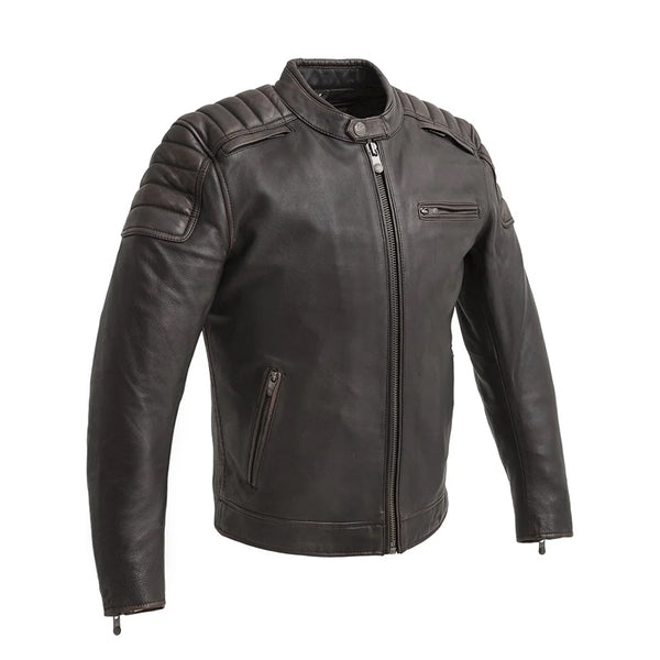 Sentinel Men’s Motorcycle Leather Jacket | Columbus Leather USA