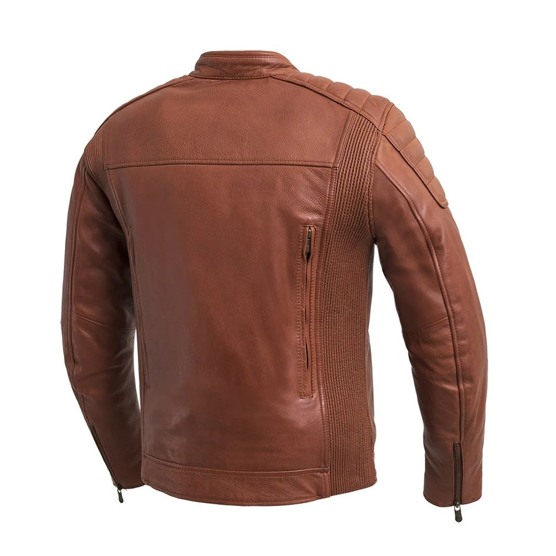 Sentinel Men’s Motorcycle Leather Jacket | Columbus Leather USA