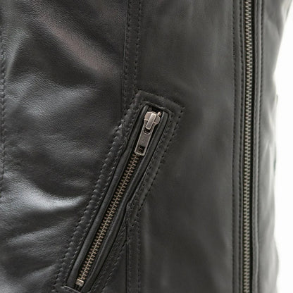 Sierra – Women’s Motorcycle Sheepskin Vest | Columbus Leather USA