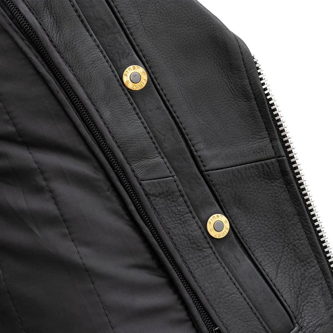 Starflare Women’s Motorcycle Leather Jacket | Columbus Leather USA