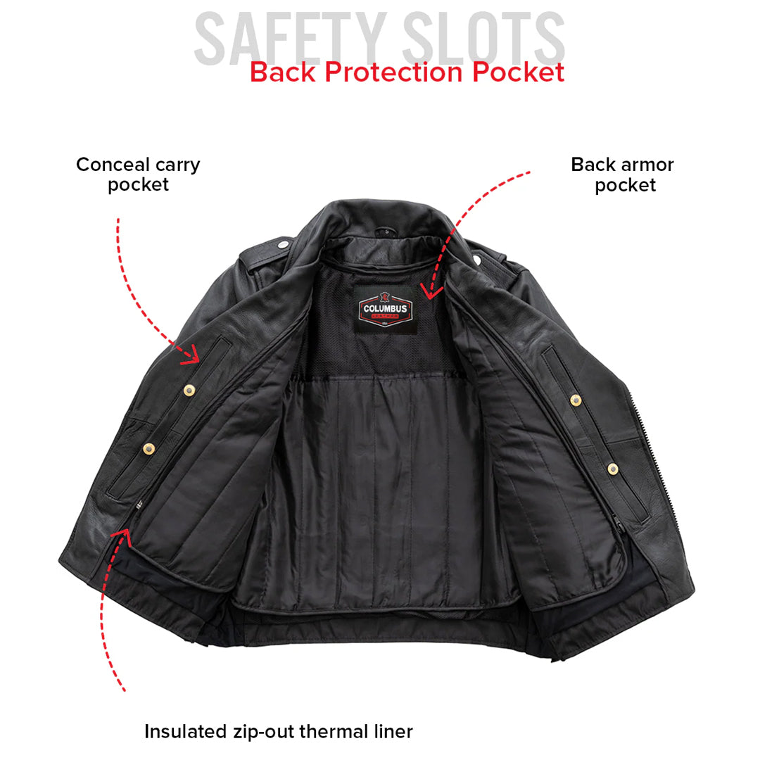Starflare Women’s Motorcycle Leather Jacket | Columbus Leather USA