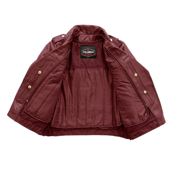 Starflare Women’s Motorcycle Leather Jacket | Columbus Leather USA