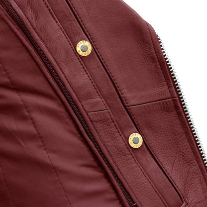 Starflare Women’s Motorcycle Leather Jacket | Columbus Leather USA