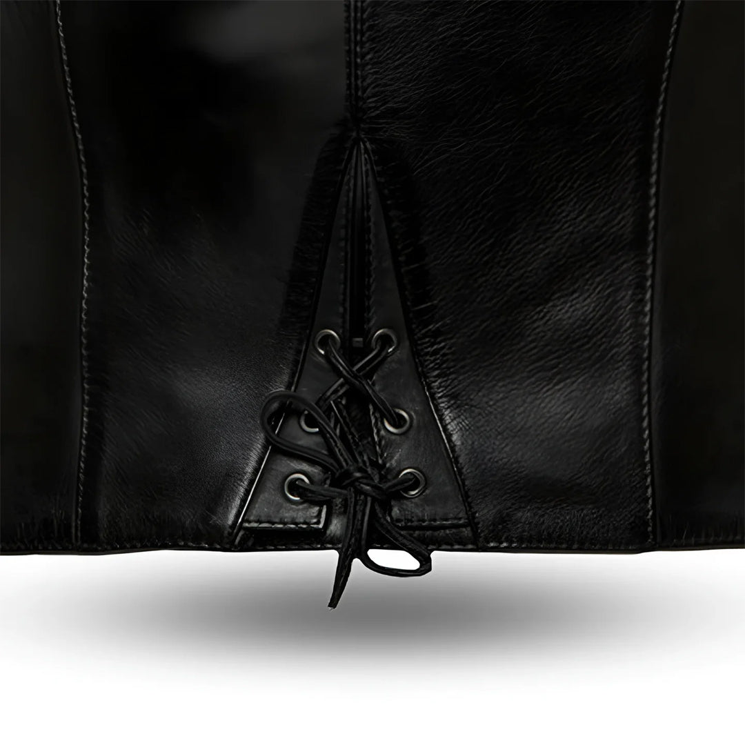 Texana – Women’s Western Motorcycle Leather Vest | Columbus Leather USA