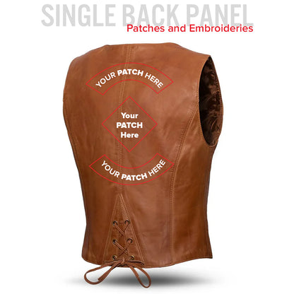 Texana – Women’s Western Motorcycle Leather Vest | Columbus Leather USA