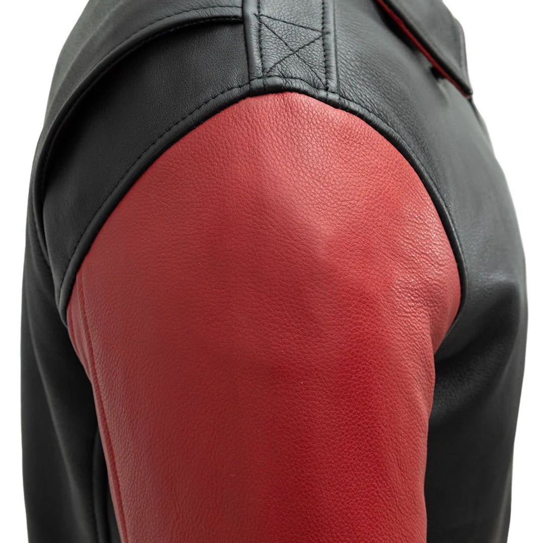 Thunder Bomber Two Tone Men’s Leather Jacket | Columbus Leather USA