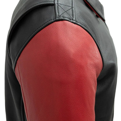 Thunder Bomber Two Tone Men’s Leather Jacket | Columbus Leather USA