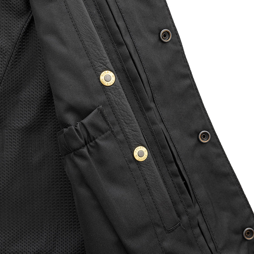 Trail Boss Men’s Western Style Motorcycle Leather Vest | Columbus Leather USA