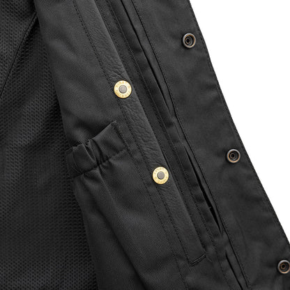 Trail Boss Men’s Western Style Motorcycle Leather Vest | Columbus Leather USA