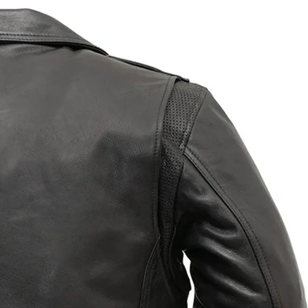 Vigilante Men’s Motorcycle Leather Jacket | Columbus Leather USA