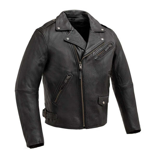 Vigilante Men’s Motorcycle Leather Jacket | Columbus Leather USA