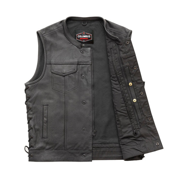 Viper Men’s Motorcycle Leather Vest | Columbus Leather USA