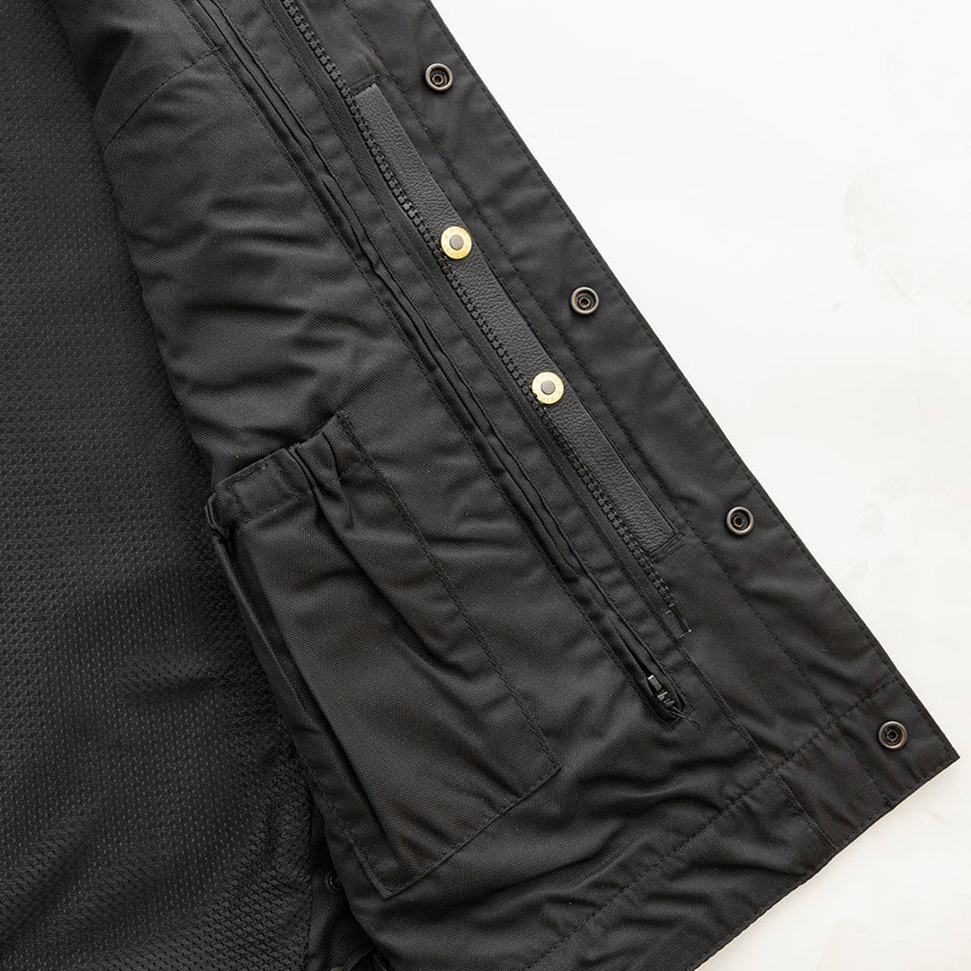 Viper Club Style Men’s Motorcycle Leather Vest | Columbus Leather USA