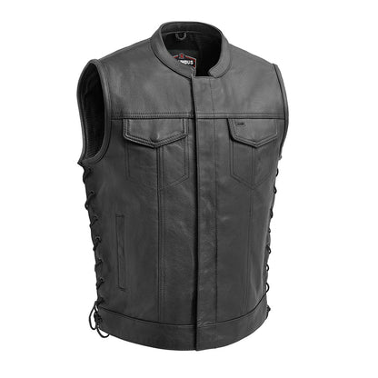 Viper Club Style Men’s Motorcycle Leather Vest | Columbus Leather USA